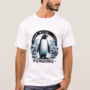 Penguin Support Ocean  Environmental Awareness T-Shirt
