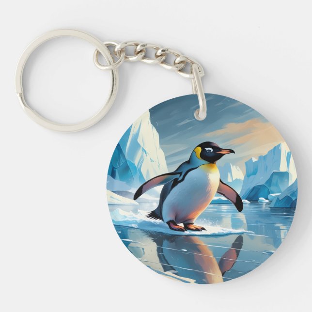 Penguin Themed Key Ring (Front)
