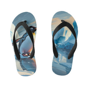 Penguin Themed Kid's Thongs