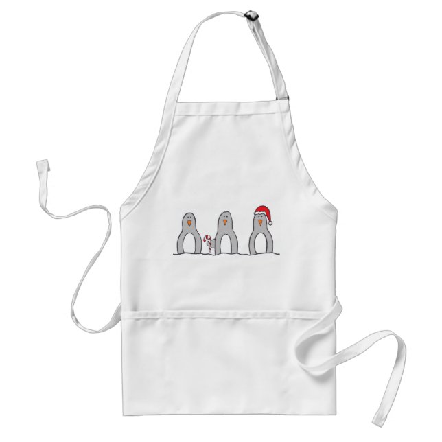 "Penguin Trio" Apron (Front)