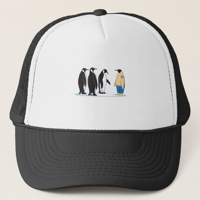 Penguin Trucker Hat (Front)