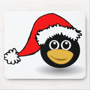 Penguin Tux Bird Happy Animal Christmas Mouse Pad