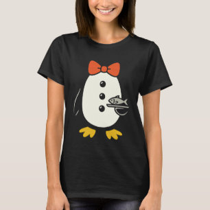 Penguin Tuxedo Costume Waiter Server Fish Hallowee T-Shirt