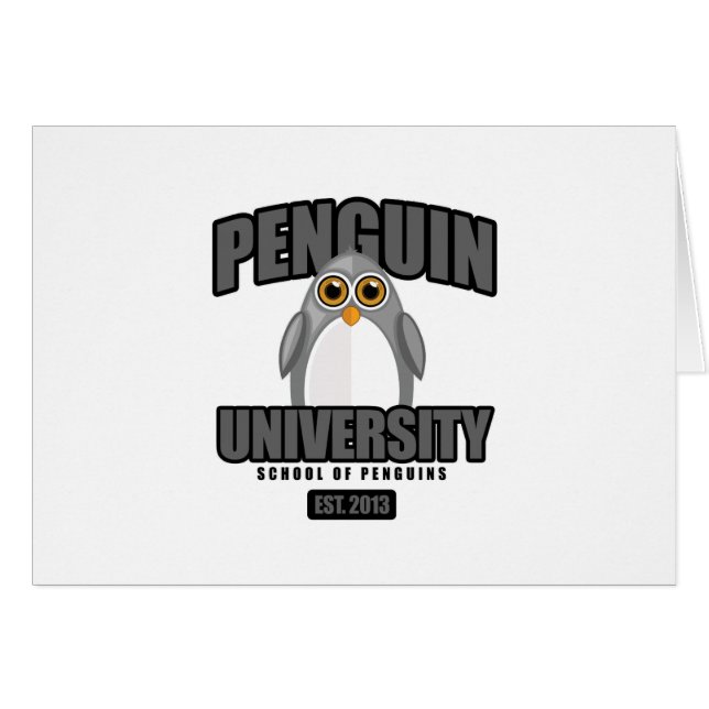 Penguin University - Grey (Front Horizontal)