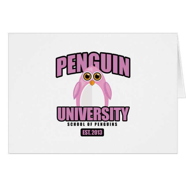Penguin University - Pink (Front Horizontal)