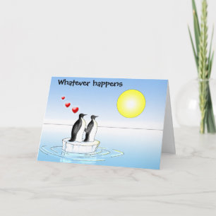 penguin valentine, where holiday card
