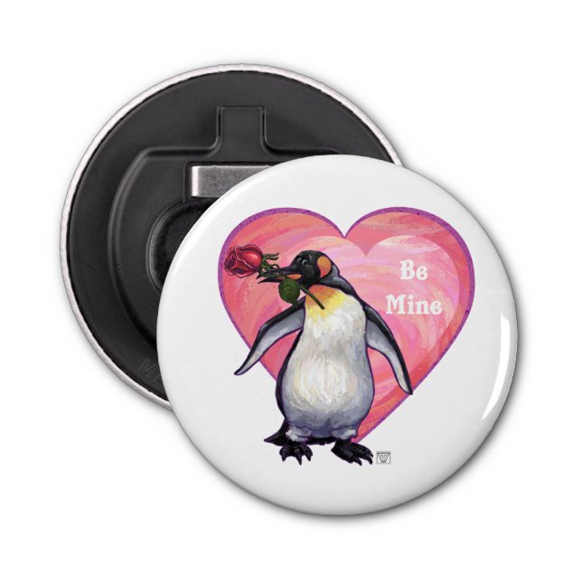 Penguin Valentine's Day Bottle Opener (Front)