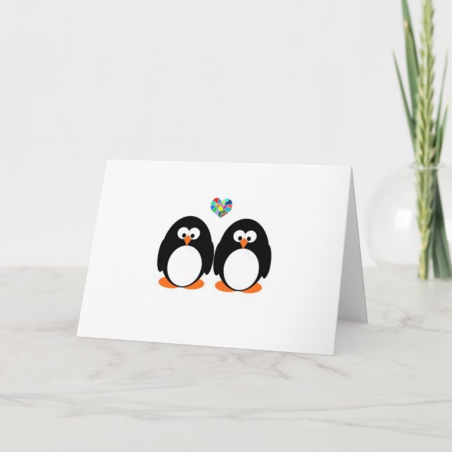 Penguin Valentine's Day Card (Front)