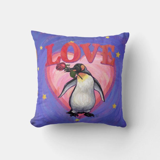 Penguin Valentine's Day Cushion (Front)