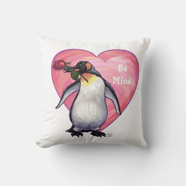 Penguin Valentine's Day Cushion (Front)