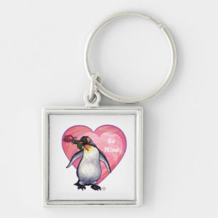 Penguin Valentine's Day Key Ring