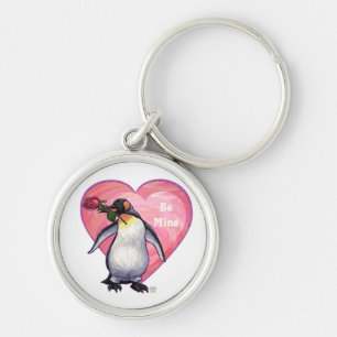 Penguin Valentine's Day Key Ring