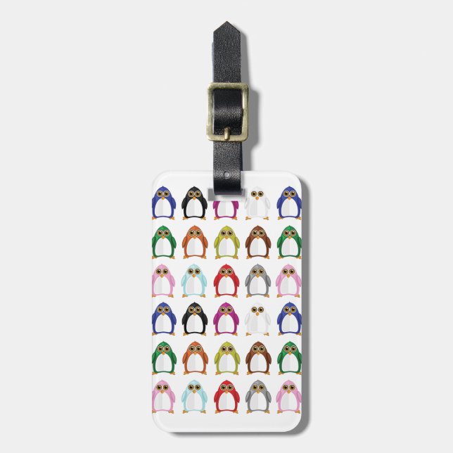 Penguin Variety  Luggage Tag (Front Vertical)
