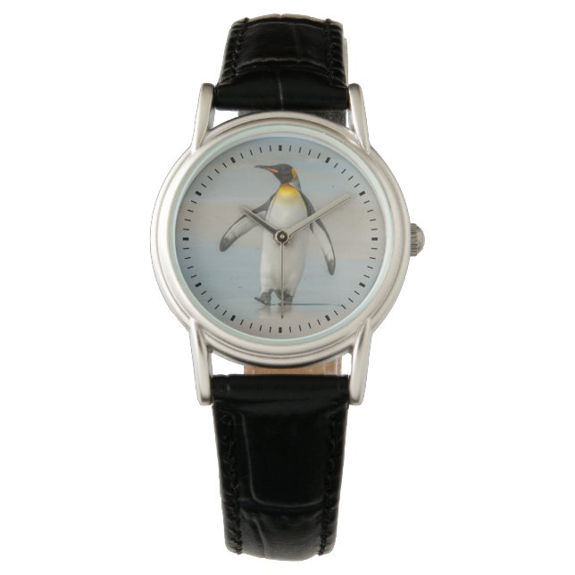 Penguin walking on the beach watch (Front)
