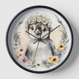 Penguin Wall Clock, Cute Penguin Clock