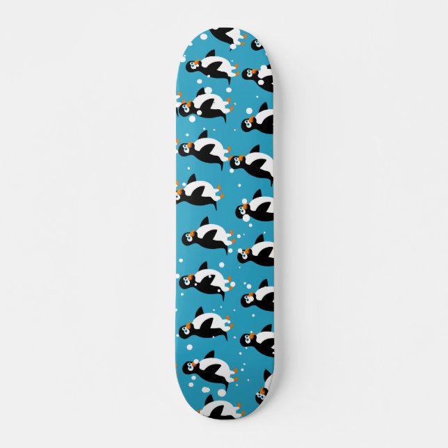 Penguin Wallpaper Skateboard (Front)