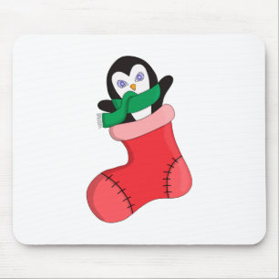 Penguin Warming Up to the Cold Mouse Pad