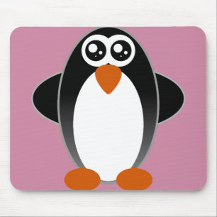 Penguin watery eyes mouse pad