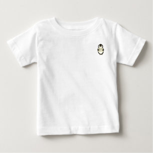 Penguin Welcome Sign: nice to meet with me Baby T-Shirt