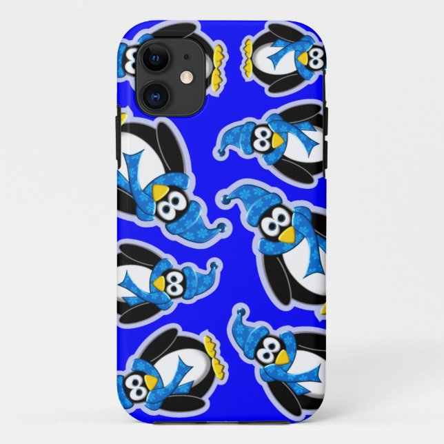 Penguin Winter Design Case-Mate iPhone Case (Back)