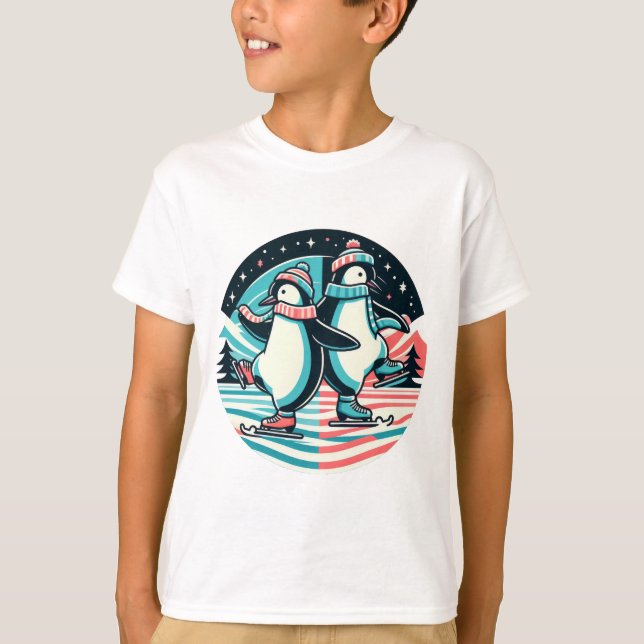 Penguin Winter Waltz T-Shirt (Front)