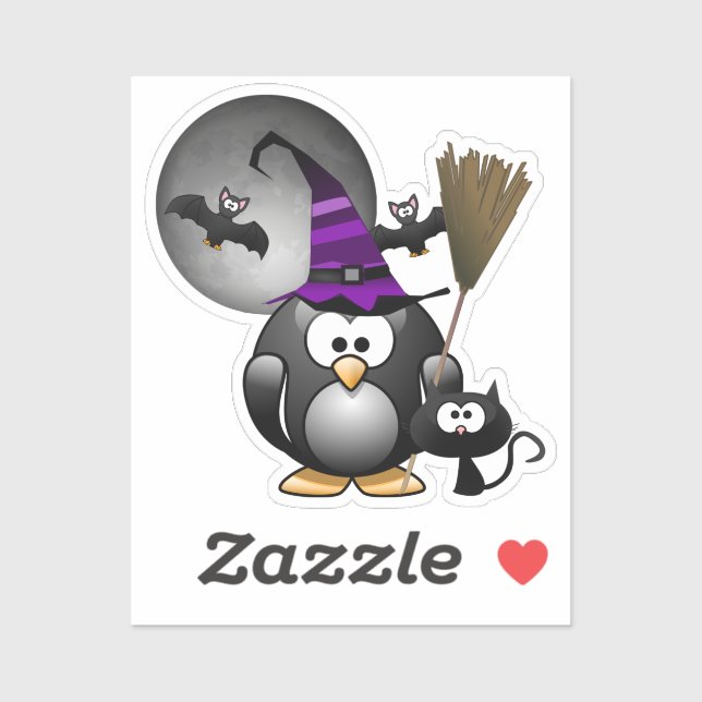Penguin Witch Halloween (Sheet)