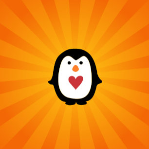 Penguin with a Big Heart  T-Shirt