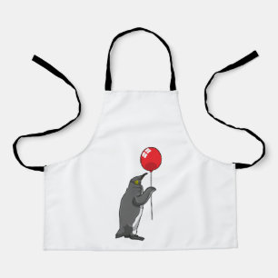 Penguin with Balloon Apron
