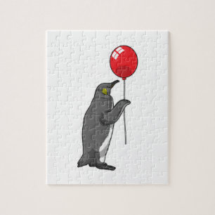 Penguin with Balloon Jigsaw Puzzle