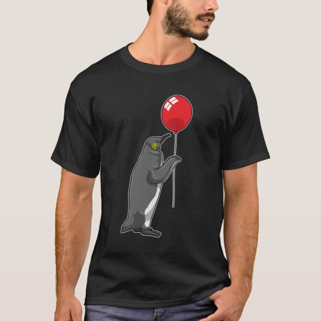 Penguin with Balloon T-Shirt (Front)
