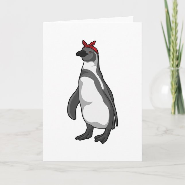 Penguin with Bandana Card (Front)