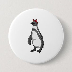 Penguin with Bandanna 7.5 Cm Round Badge