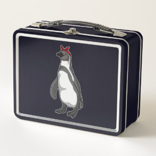 Penguin with Bandanna Metal Lunch Box