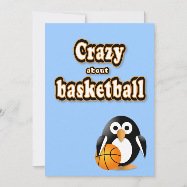Penguin with basket-ball (Front)