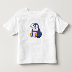 Penguin with Cup of Coffee Toddler T-Shirt