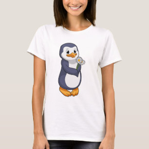 Penguin with Daisy T-Shirt