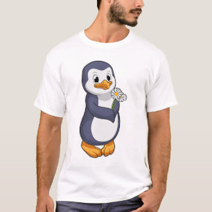 Penguin with Daisy T-Shirt