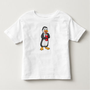 Penguin with Drinking cup with Straw Toddler T-Shirt