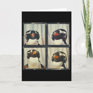 Penguin With Ear Defenders Autism Sensory Autistic Card