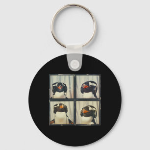 Penguin With Ear Defenders Autism Sensory Autistic Key Ring