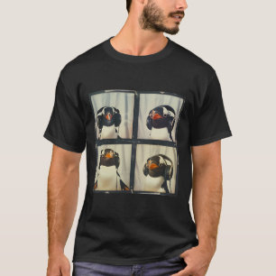 Penguin With Ear Defenders Autism Sensory Autistic T-Shirt