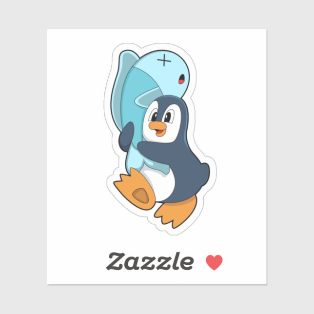 Penguin with Fish (Sheet)