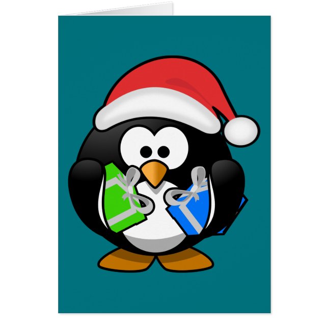 Penguin with Gifts (Front)