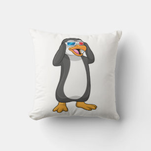 Penguin with Glasses Cushion