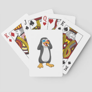 Penguin with Glasses Playing Cards