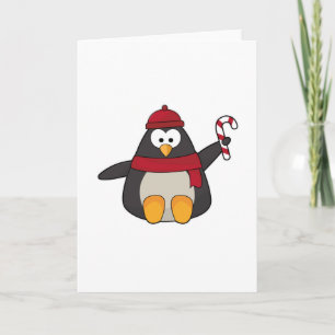 Penguin with Hat & Scarf Card
