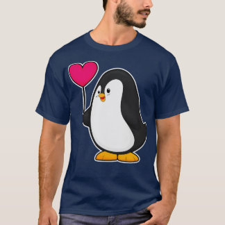 Penguin with Heart Balloon T-Shirt