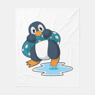 Penguin with Lifebuoy Fleece Blanket