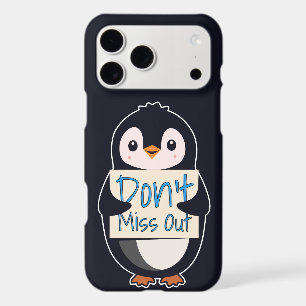 Penguin with Motivational Sign - Don't Miss Out