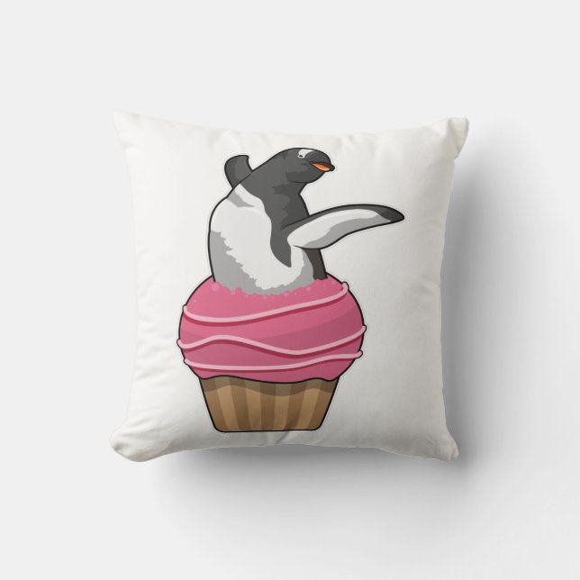 Penguin with Muffin Cushion (Front)